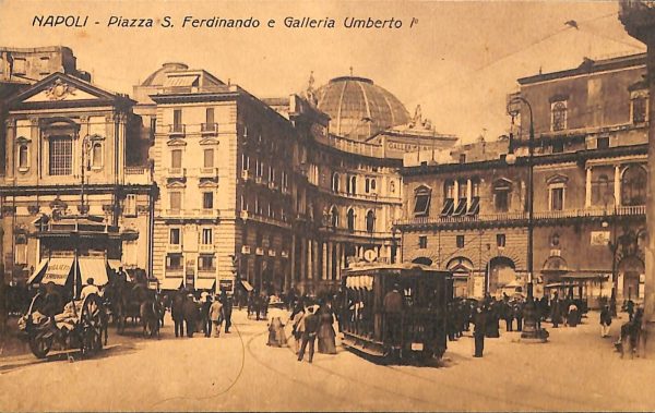 ab8074 - CARTOLINA  D'EPOCA - Napoli  Città - Piazza S. Ferdinando