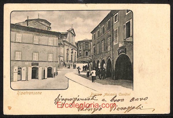 ae0621 - CARTOLINA  D'EPOCA - Ascoli Piceno Provincia - Ripatransone  1902