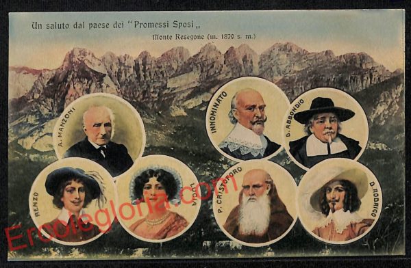 ag5924 - CARTOLINA D'EPOCA - Lecco Città - Promessi Sposi