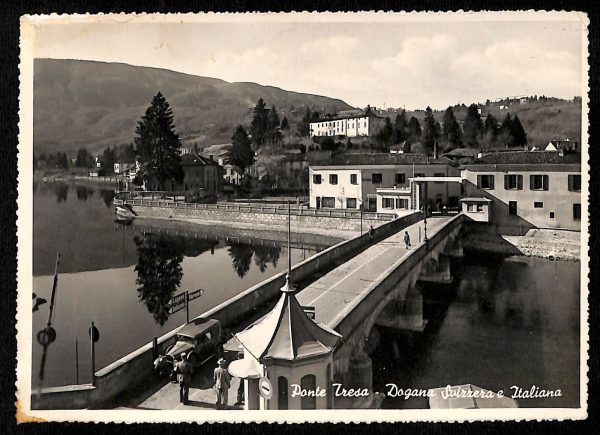 ab5262 -  CARTOLINA  D'EPOCA -  Varese Provincia  : PONTE TRESA