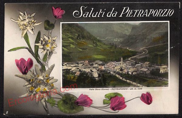 ae5854 - CARTOLINA D'EPOCA - Cuneo Provincia - Pietraporzio  1939