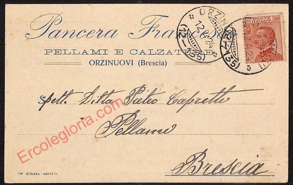 ae4350 - CARTOLINA D'EPOCA - Brescia Provincia - Orzinuovi