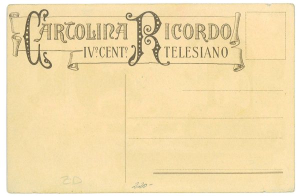 P2987 - COSENZA CARTOLINA ILLUSTRATA 1910 4º CENTENARIO TELESIANO. BELLA E RARA - immagine 2
