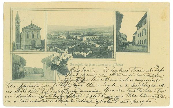 P2988 - SAN LORENZO DI MOSSA (GORIZIA) CARTOLINA TIPO GRÜSS,