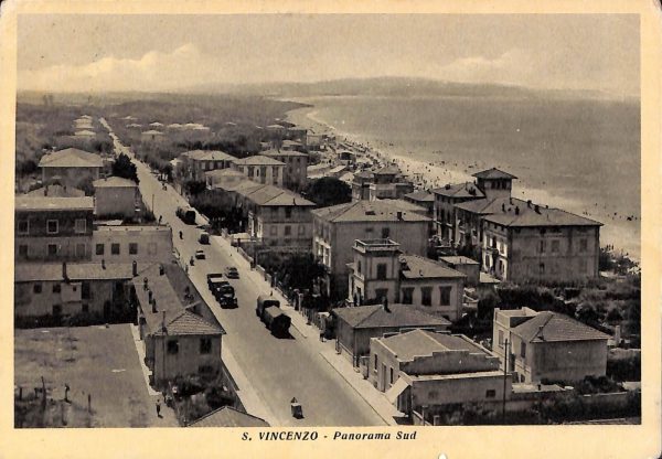 ac8325 - CARTOLINA D'EPOCA - Livorno Provincia - San Vincenzo  1955