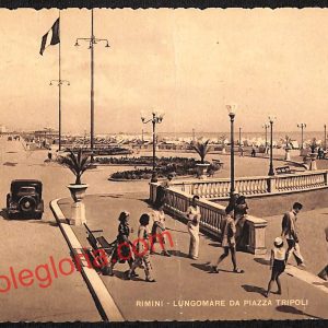 ai0694 - CARTOLINA D'EPOCA - Rimini Città - Piazza Tripoli