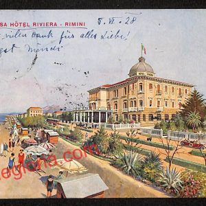 ai0699 - CARTOLINA D'EPOCA - Rimini Città - Villa Rosa Hotel Riviera