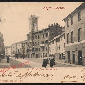 ag1477 - CARTOLINA D'EPOCA - Genova Provincia - Sestri Levante   1903