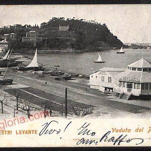 ag1478 - CARTOLINA D'EPOCA - Genova Provincia - Sestri Levante   1903