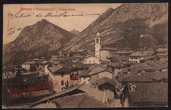 ae5216 - CARTOLINA D'EPOCA - Como Provincia - Barzio   1905