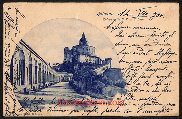 ae1942 - CARTOLINA  D'EPOCA - Bologna Città - Chiesa della B. V. di S. Luca