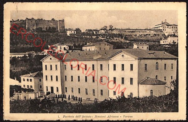 ae3103 - CARTOLINA  D'EPOCA - Verona Città - Istituto Missioni Africane