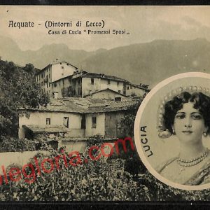 ag5929 - CARTOLINA D'EPOCA - Lecco Città - Promessi Sposi