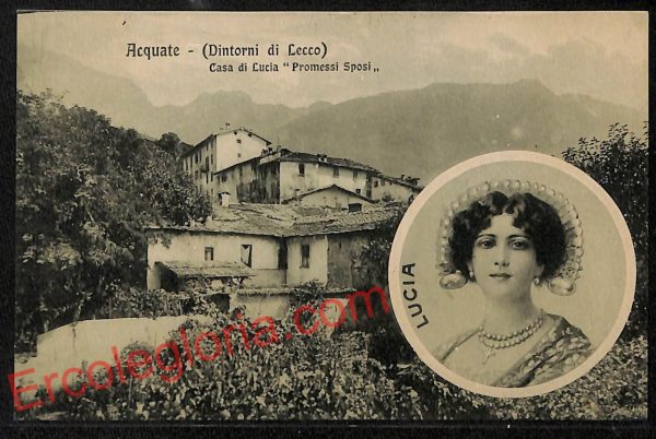 ag5929 - CARTOLINA D'EPOCA - Lecco Città - Promessi Sposi