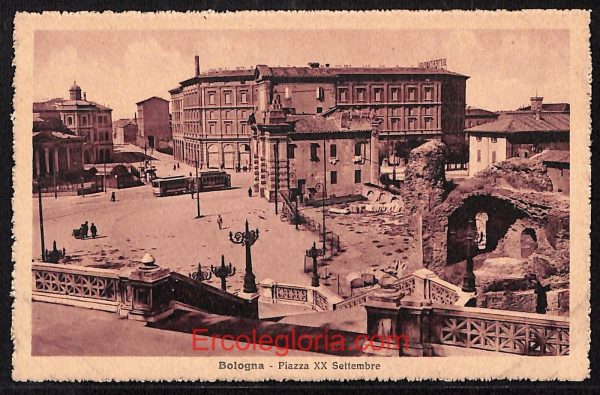 ae1943 - CARTOLINA  D'EPOCA - Bologna Città - Piazza XX Settembre