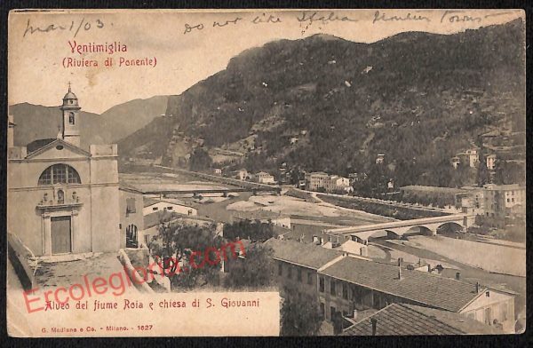 ag5136 - CARTOLINA D'EPOCA - Imperia Provincia - Ventimiglia