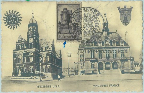 68654 - FRANCE  - Postal History -  MAXIMUM CARD 1951  -  ARCHITECTURE