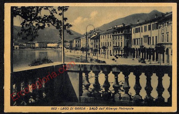 ae4403 - CARTOLINA D'EPOCA - Brescia Provincia - Salò   1942