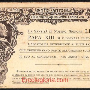 ad7718 - CARTOLINA D'EPOCA - Roma Città - LEONE PAPA XIII