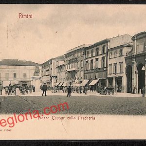 ai0755 - CARTOLINA D'EPOCA - Rimini Città - Piazza Cavour