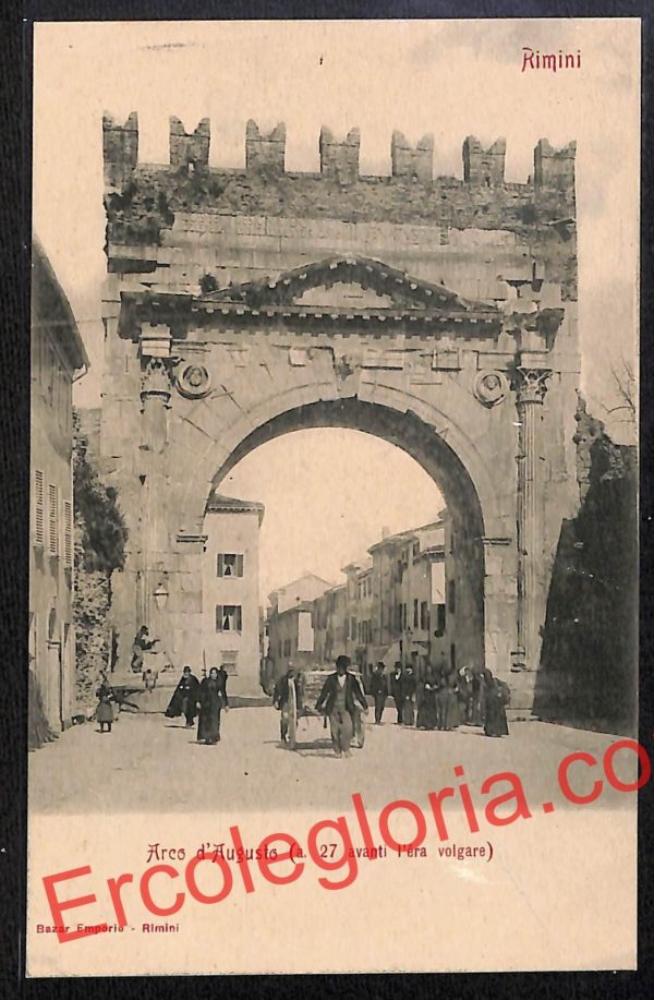 ai0759 - CARTOLINA D'EPOCA - Rimini Città - Arco d'Augusto
