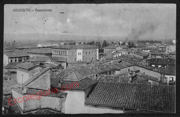 ag1929 - CARTOLINA D'EPOCA- Grosseto Città - Panorama  1916