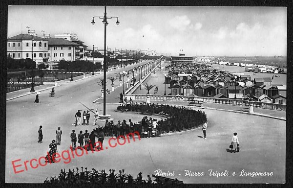 ai0772 - CARTOLINA D'EPOCA - Rimini Città - Piazza Tripoli