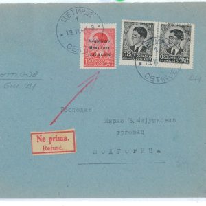 P2526 - ITALIA MONTENEGRO 1941 DA CETINJE A PODGORICA