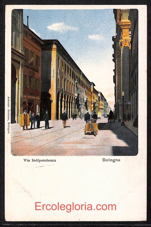 ae1947 - CARTOLINA  D'EPOCA - Bologna Città - Via Indipendenza