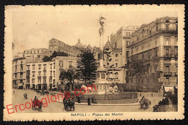 ag9580 - CARTOLINE D'EPOCA - Napoli Città - Piazza dei Martini