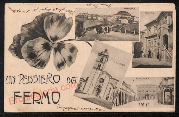 ae5915 - CARTOLINA D'EPOCA - Fermo Città - Panorama