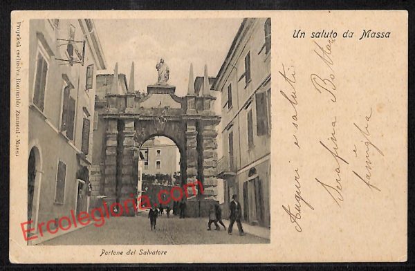 ag7829 - CARTOLINA D'EPOCA - Massa Carrara Città - Portone del Salvatore