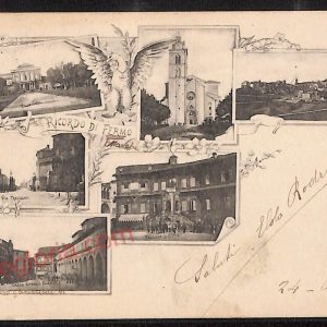 ae5920 - CARTOLINA D'EPOCA - Fermo Città - Panorama  1901
