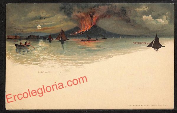 ag9588 - CARTOLINE D'EPOCA - Napoli Città - Il Vesuvio