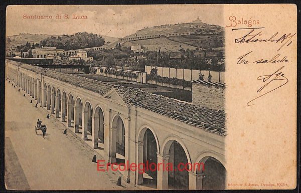 ae1949 - CARTOLINA  D'EPOCA - Bologna Città - Santuario si S. Luca