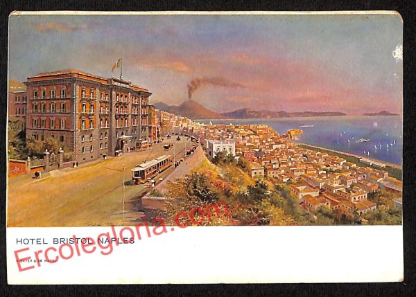 ag9590 - CARTOLINE D'EPOCA - Napoli Città - Hotel Bristol Naples