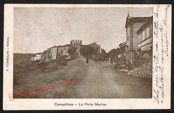 ae5922 - CARTOLINA D'EPOCA - Fermo Provincia - Campofilone  1907