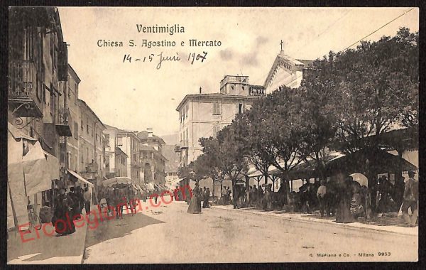 ag5204 - CARTOLINA D'EPOCA - Imperia Provincia - Ventimiglia