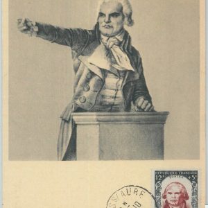 81272 - FRANCE - MAXIMUM CARD - HISTORY 1950 Red Cross POLITICS Danton