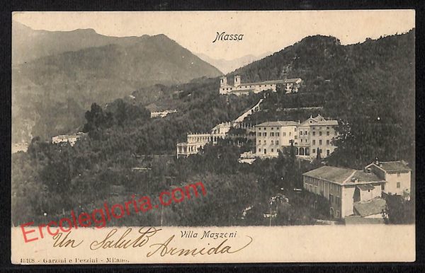 ag7840 - CARTOLINA D'EPOCA - Massa Carrara Città - Villa Magzoni
