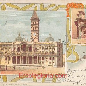 ad7769 - CARTOLINA D'EPOCA - Roma Città - Basilica di S. Maria Maggiore  1903