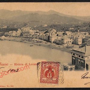 ag1481 - CARTOLINA D'EPOCA - Genova Provincia - Sestri Levante  1902