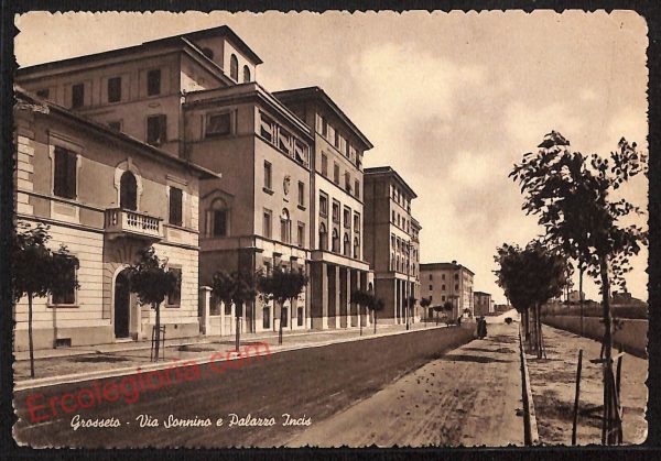 ag1945 - CARTOLINA D'EPOCA- Grosseto Città - Via Sannino