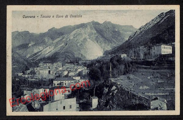 ag7855 - CARTOLINA D'EPOCA - Massa Carrara Città - Cave di Crestola