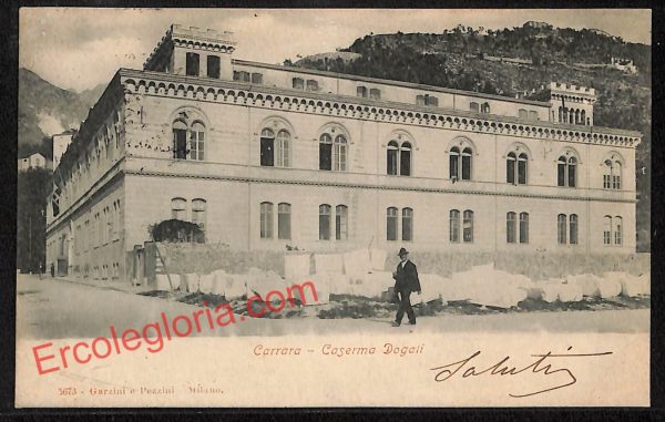 ag7864 - CARTOLINA D'EPOCA - Massa Carrara Città -Caserma Dogali