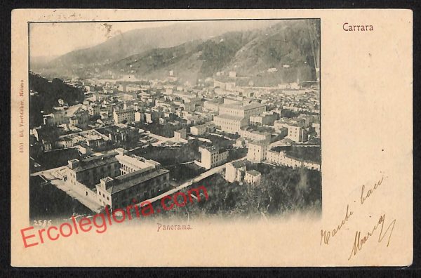 ag7865 - CARTOLINA D'EPOCA - Massa Carrara Città - Panorama