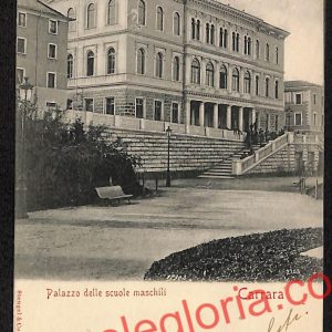 ag7867 - CARTOLINA D'EPOCA - Massa Carrara Città - Palazzo delle Scuole Maschili