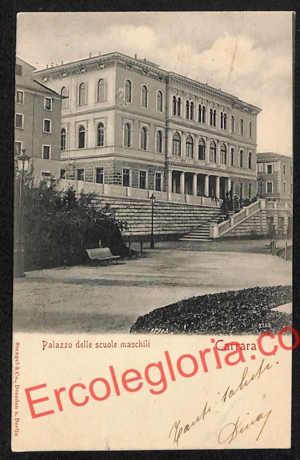 ag7867 - CARTOLINA D'EPOCA - Massa Carrara Città - Palazzo delle Scuole Maschili