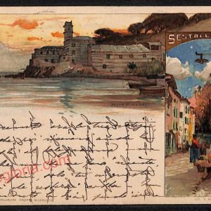 ag1484 - CARTOLINA D'EPOCA - Genova Provincia - Sestri Levante  1899