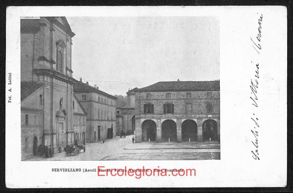 ae0635 - CARTOLINA  D'EPOCA - Ascoli Piceno Provincia - Servigliano  1900